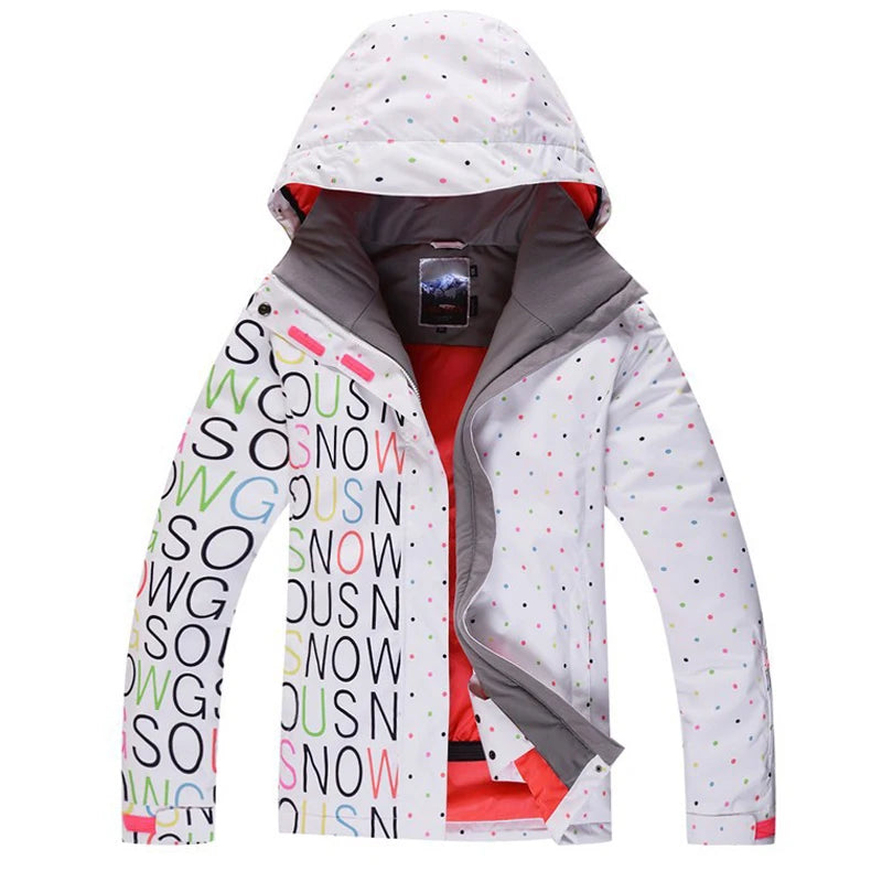 2021 New women  White waterproof Wearable hiking outdoor suit jacket women/snowboard jacket ski suit women snow jackets