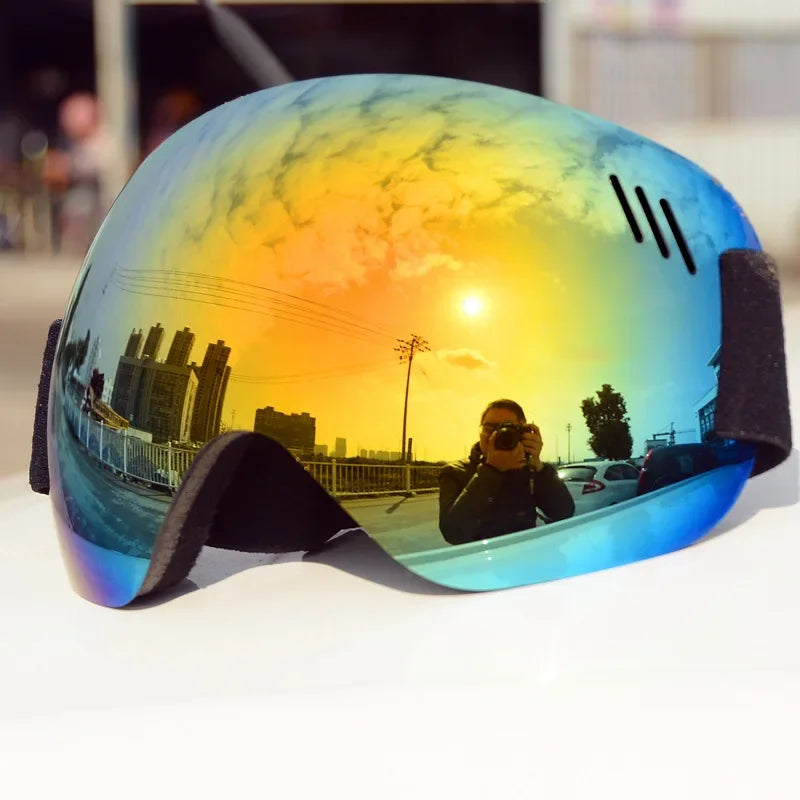 Light Ski Goggles Double Lens Layers UV400 Anti Fog Big Ski Mask Glasses Skiing Men Women Snow Snowboard Goggles Winter Eyewear