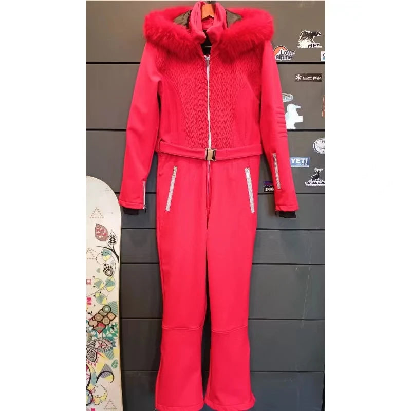 Overalls for one piece Snowboard Wear Women's Alpine Ski Pants Reima Warm Waterproof Clothing Skiing Jumpsuit Skims waterproof