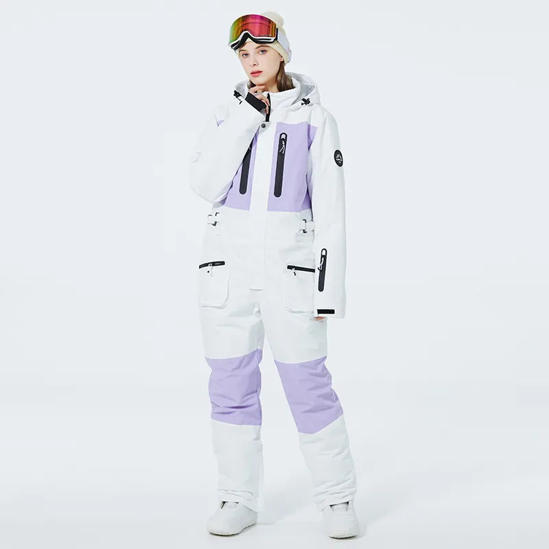 Men's or Women's Jumpsuits Ice Snow Snowboarding Clothing Winter Outdoor Wear Waterproof Costume Skiing One-piece Garment Unsex