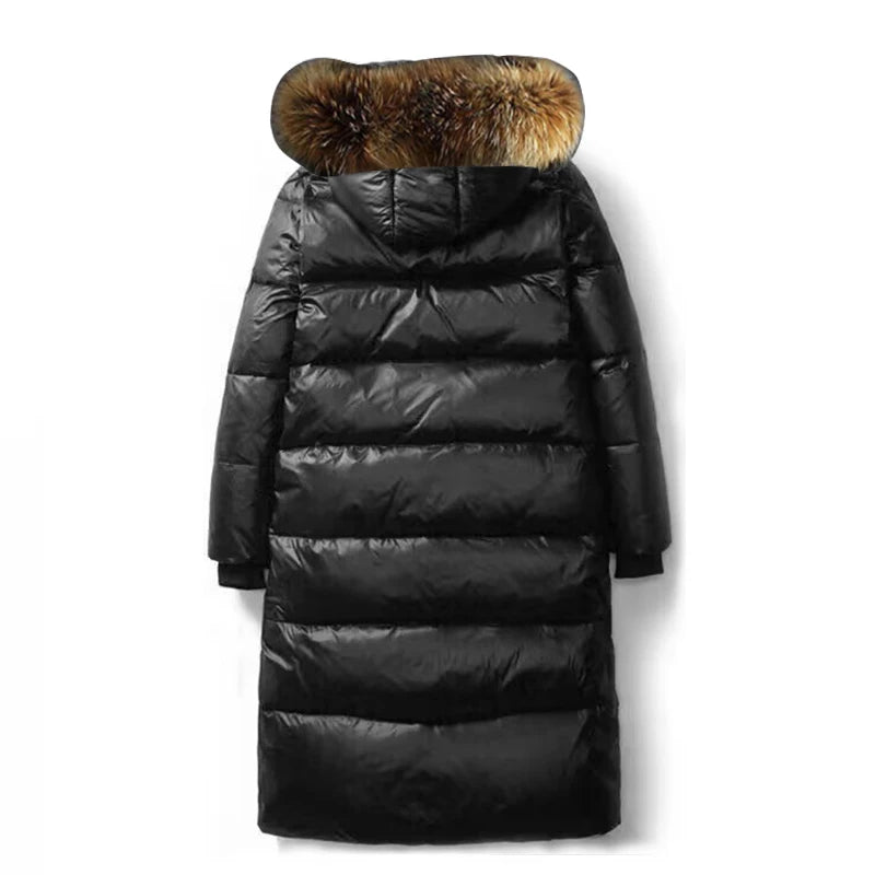 Big Fur Parkas Waterproof Winter Jacket Women 2023 Korean Hooded Winter Warm Down Jacket Female Long Parkas Women Winter Coat