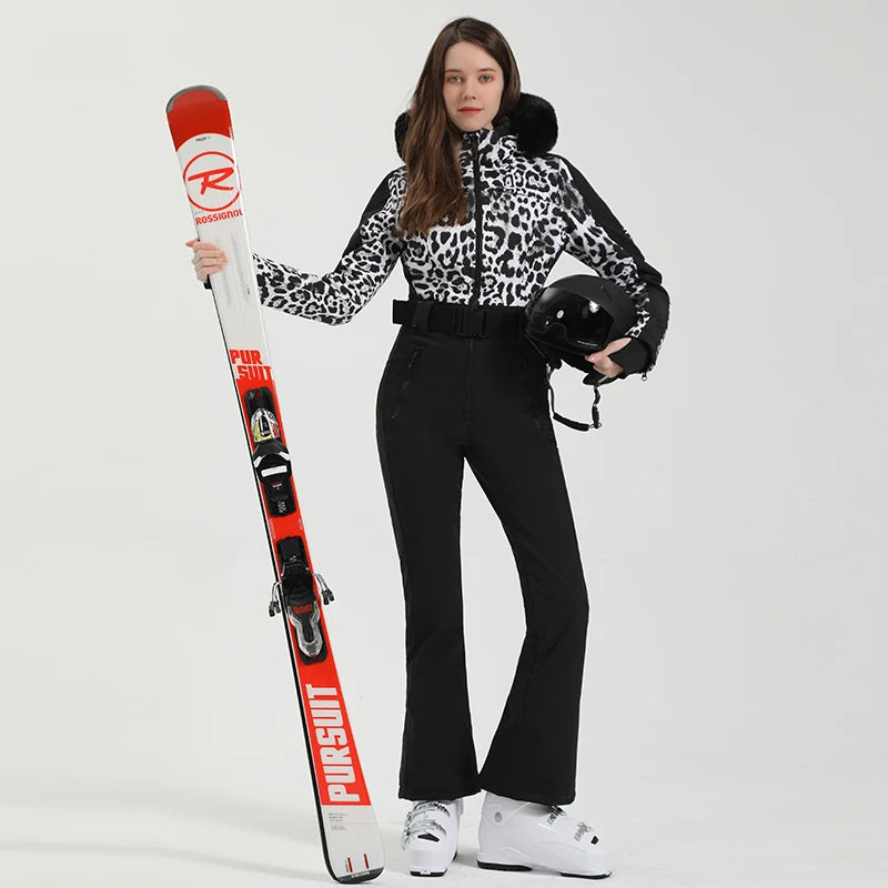 -30℃ Ski Suit Women Winter 2023 Female Jackets and Pants Warm 10k Waterproof Women's Jacket Skiing and Snowboarding Clothes