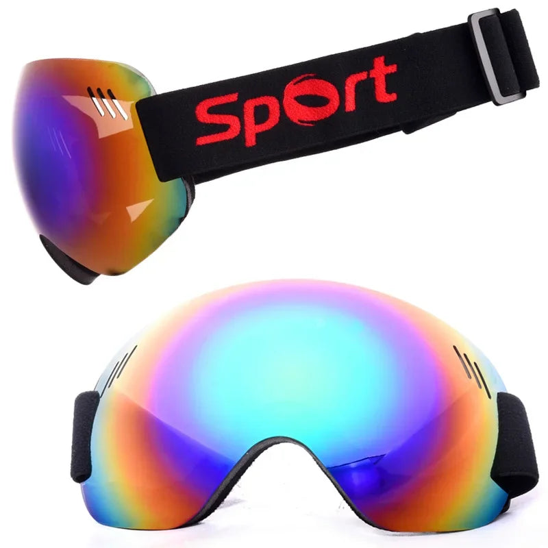 Light Ski Goggles Double Lens Layers UV400 Anti Fog Big Ski Mask Glasses Skiing Men Women Snow Snowboard Goggles Winter Eyewear