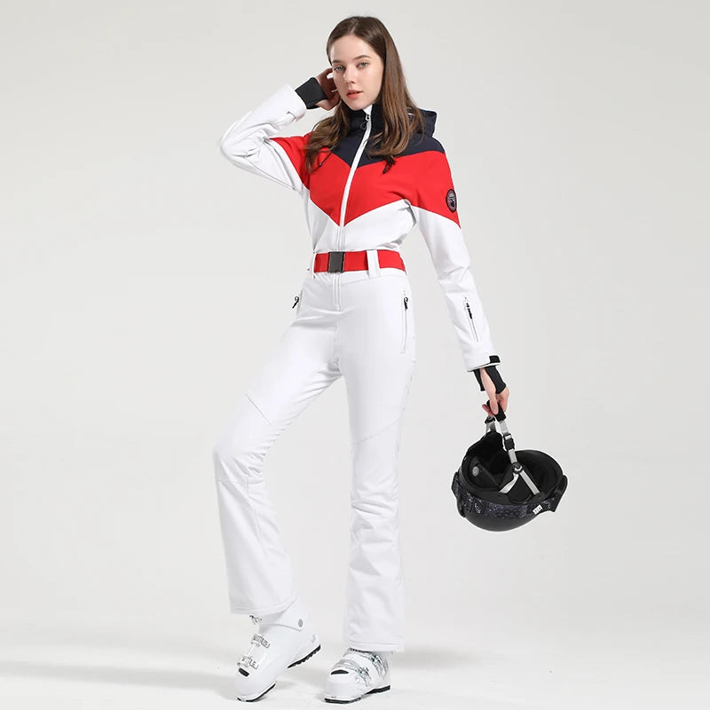 Ski Suit Women one piece Snowboard Wear Skims waterproof Women's Winter Jackets 2023 Snow Coat suit Cold Jumpsuit Overalls Pants