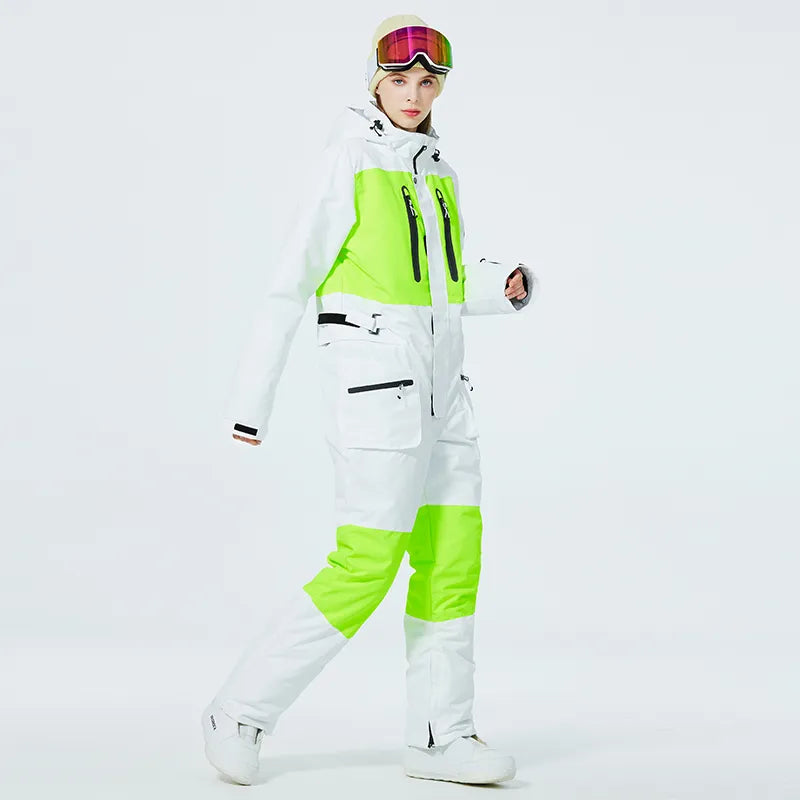 Men's or Women's Jumpsuits Ice Snow Snowboarding Clothing Winter Outdoor Wear Waterproof Costume Skiing One-piece Garment Unsex