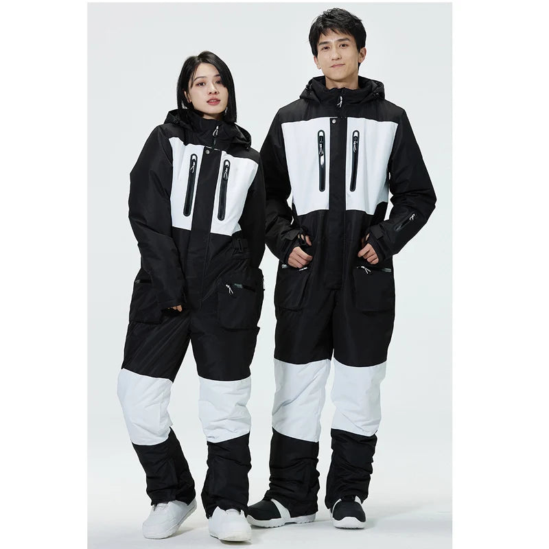 Men's or Women's Jumpsuits Ice Snow Snowboarding Clothing Winter Outdoor Wear Waterproof Costume Skiing One-piece Garment Unsex