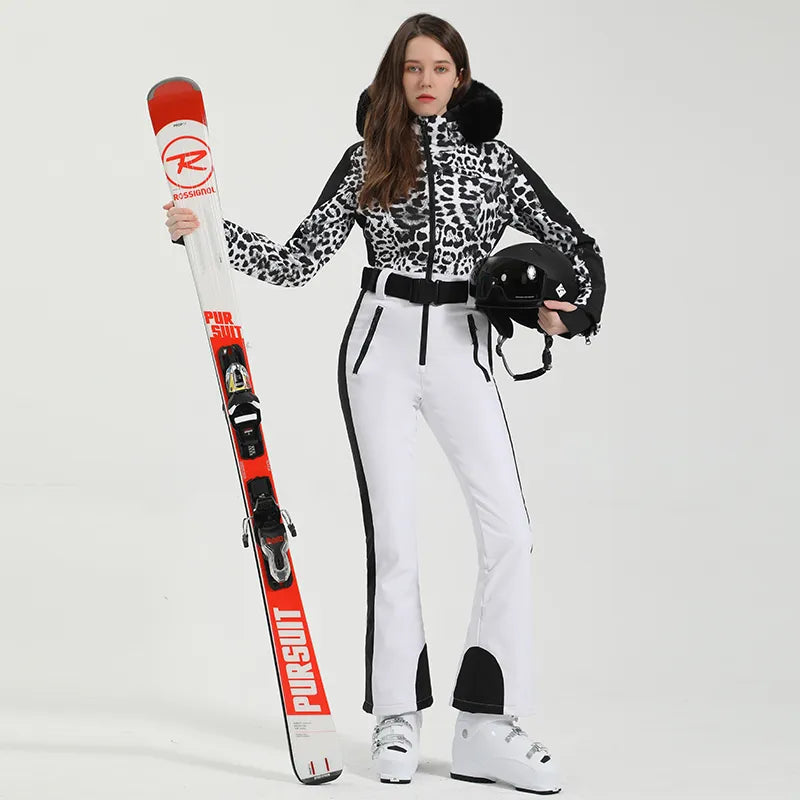 -30℃ Ski Suit Women Winter 2023 Female Jackets and Pants Warm 10k Waterproof Women's Jacket Skiing and Snowboarding Clothes