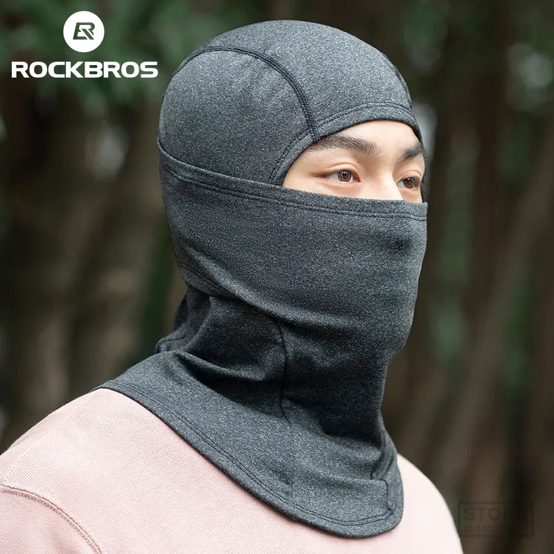 ROCKBROS Winter Face Mask Breathable Ski Cycling Scarf Running Training Balaclava Outdoor Sports Warm Winderproof Bike Equipment