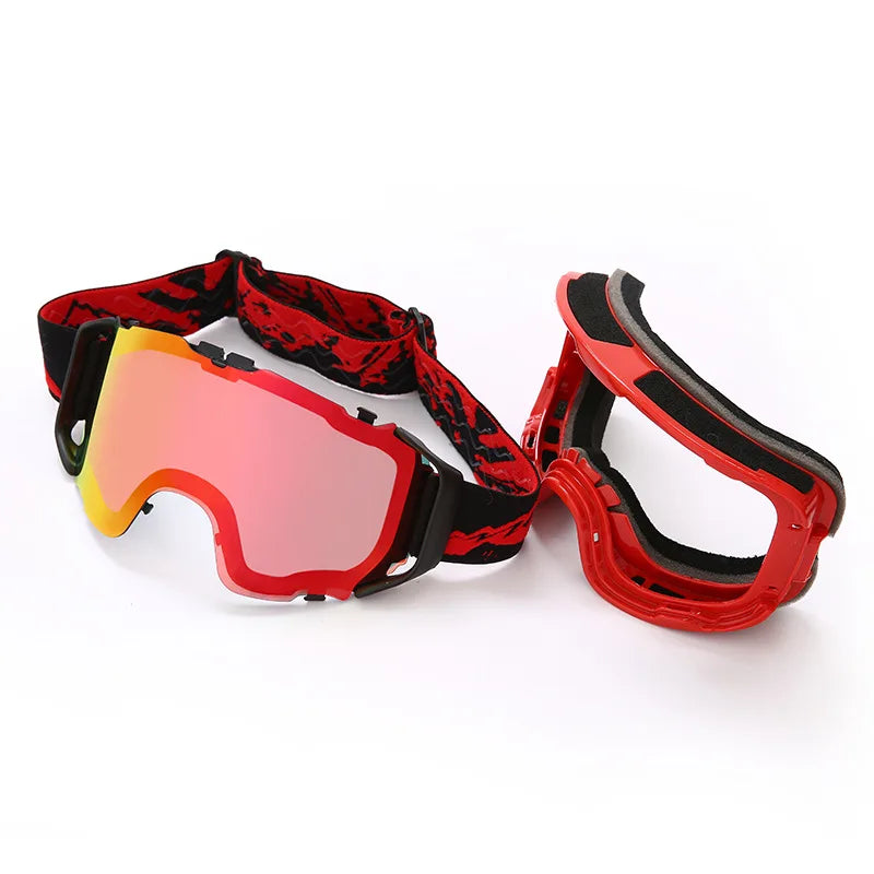 JSJM New Ski Goggles Men Women Double Layer Anti-Fog Big Ski Glasses Winter Outdoor Windproof Protection Ski Goggles Snowboard