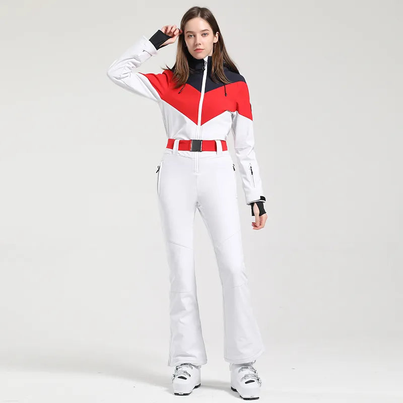 Ski Suit Women one piece Snowboard Wear Skims waterproof Women's Winter Jackets 2023 Snow Coat suit Cold Jumpsuit Overalls Pants