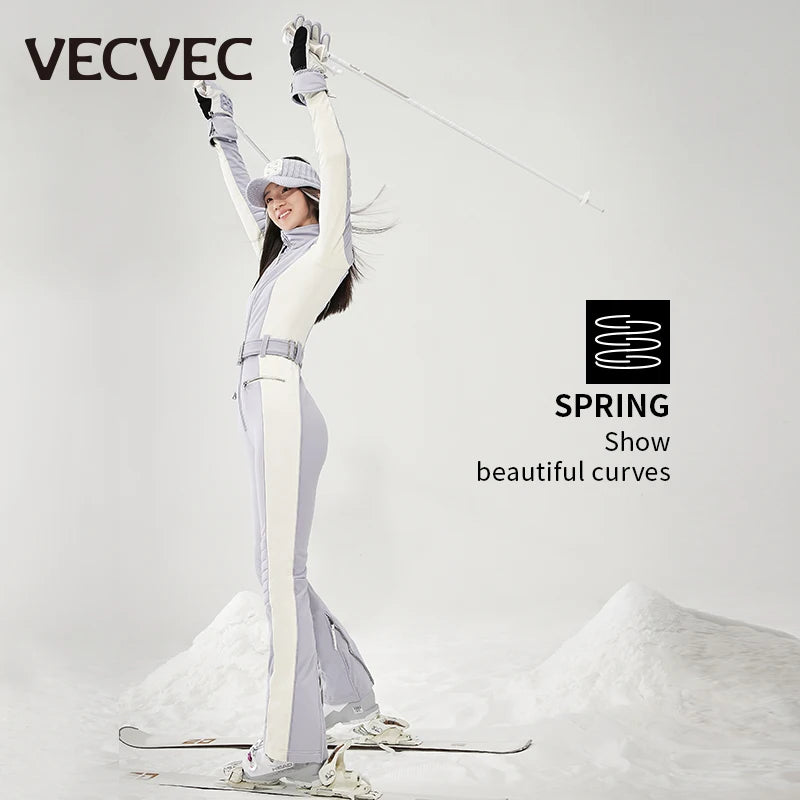 VECVEC warm Snowboard ski breathable suit Women's ski suit Outdoor sports windproof waterproof ski suit snow jacket women